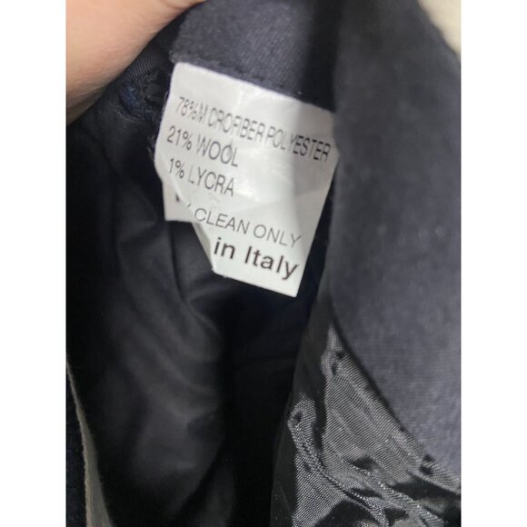 Men's St. Croix Pants Blue 34" Waist Made In Italy, Wool Blend - Picture 4 of 13